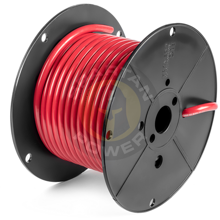 SPARTAN POWER 50 Feet of Red 2 AWG Spartan Power Battery Cable with Reel BULK2AWG50FTRED